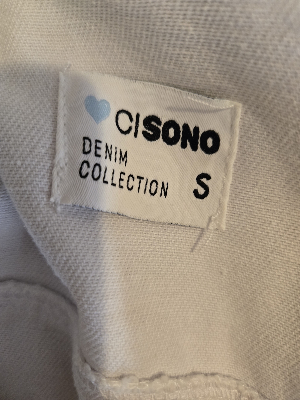 Ci Sono White Button-Front Lightweight Denim Jacket - Picture 3 of 6